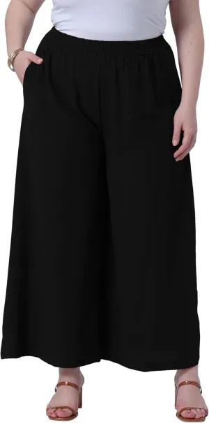 Agnes Orinda Plus Size Palazzo Pants for Women Wide Leg with Pockets Casual Summer Pants