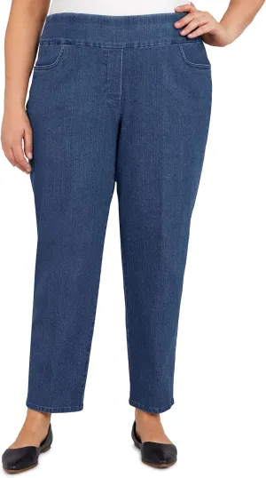 Alfred Dunner Womens Plus-Size Super Stretch Mid-Rise Short Length Pant