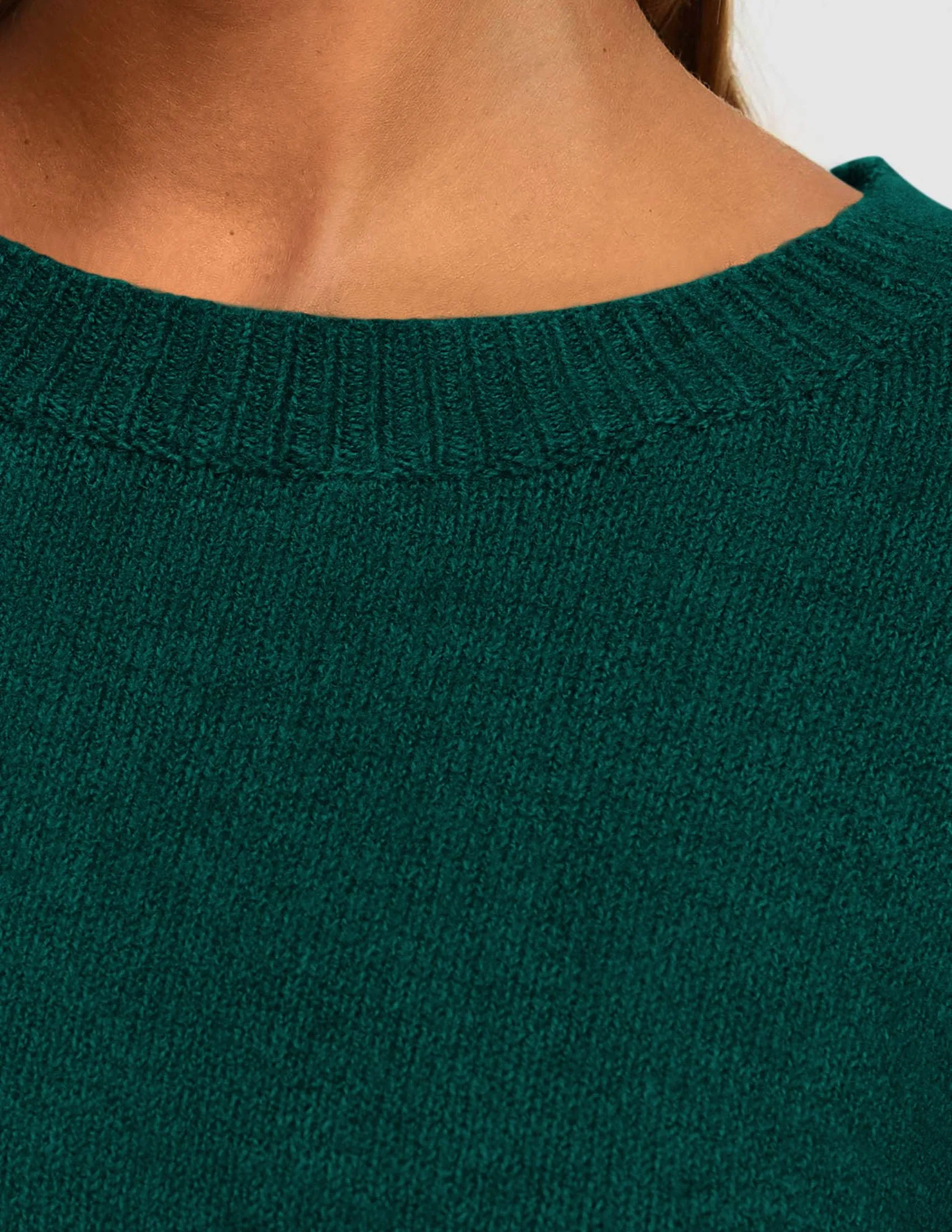 Casual Crew Neck Long Sleeve Pullover Ribbed Knit Loose Fit Sweaters