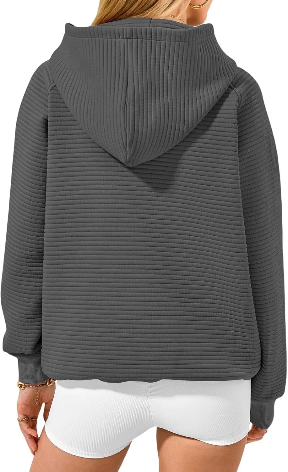 Casual Hoodies for Women Trendy Long Sleeve Sweatshirts Soild Color Oversized Hoodie Fall Pullover