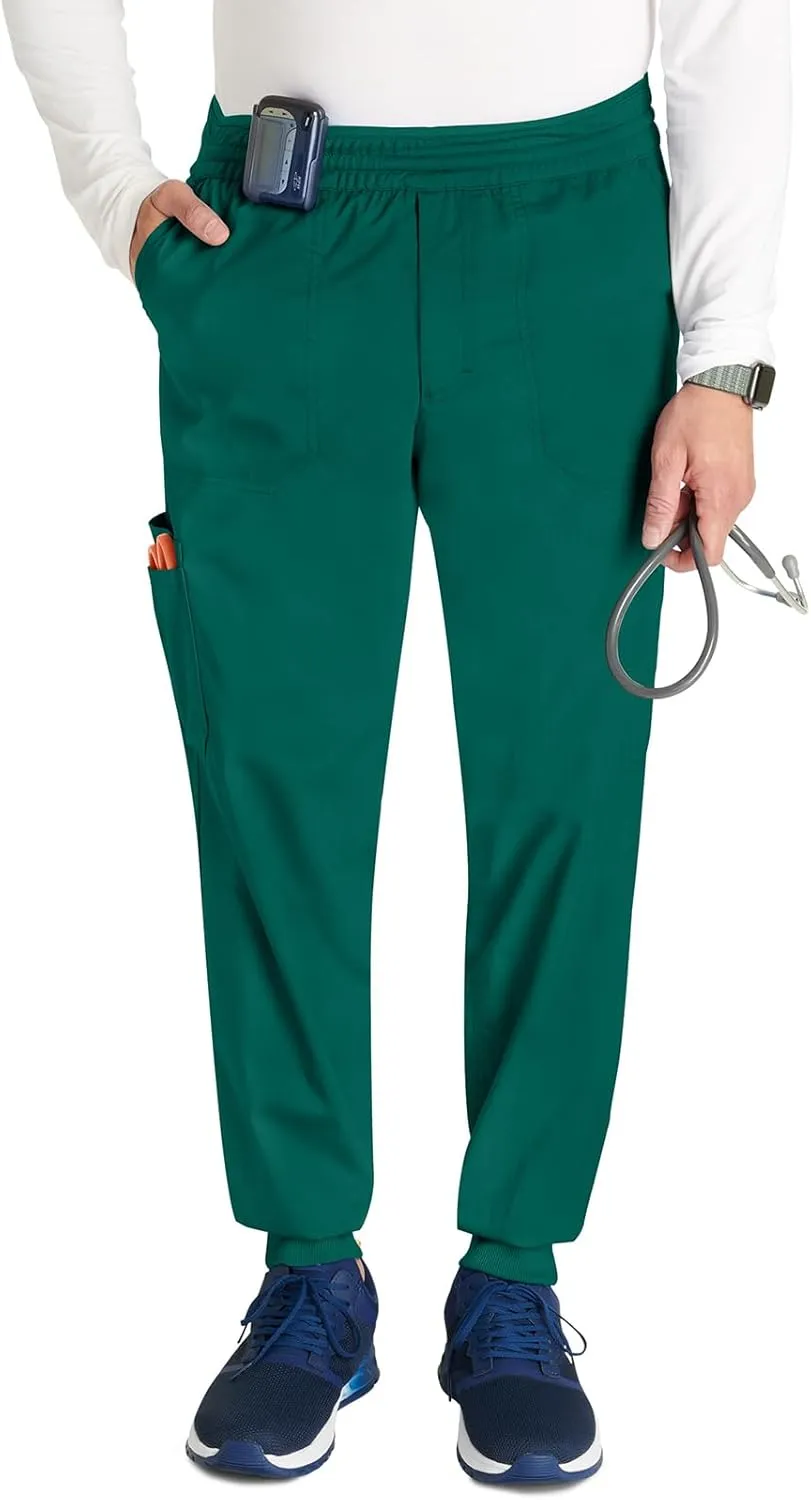 Cherokee Men's Jogger Modern fit mid-Rise Pull-on Bottoms with 6 Pockets and Elastic Waistband WW251