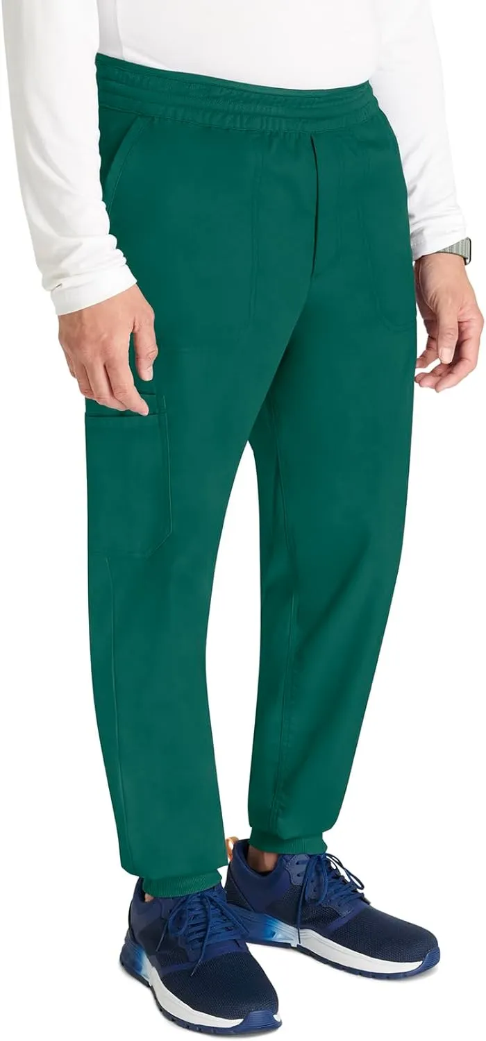 Cherokee Men's Jogger Modern fit mid-Rise Pull-on Bottoms with 6 Pockets and Elastic Waistband WW251