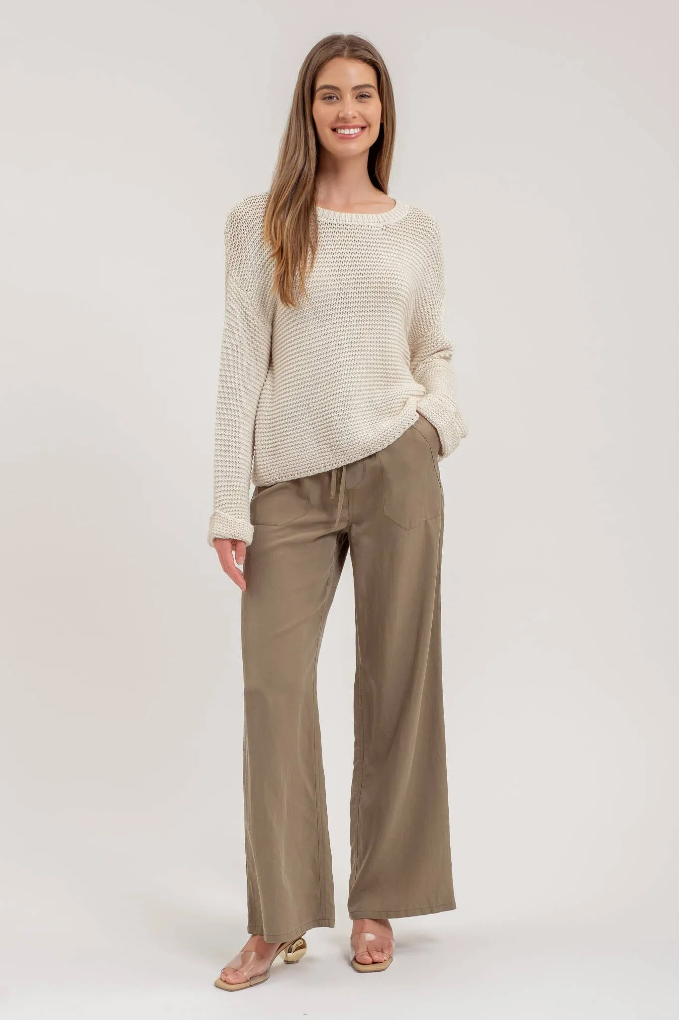 Chunky Knit Longsleeve Sweater Oatmeal