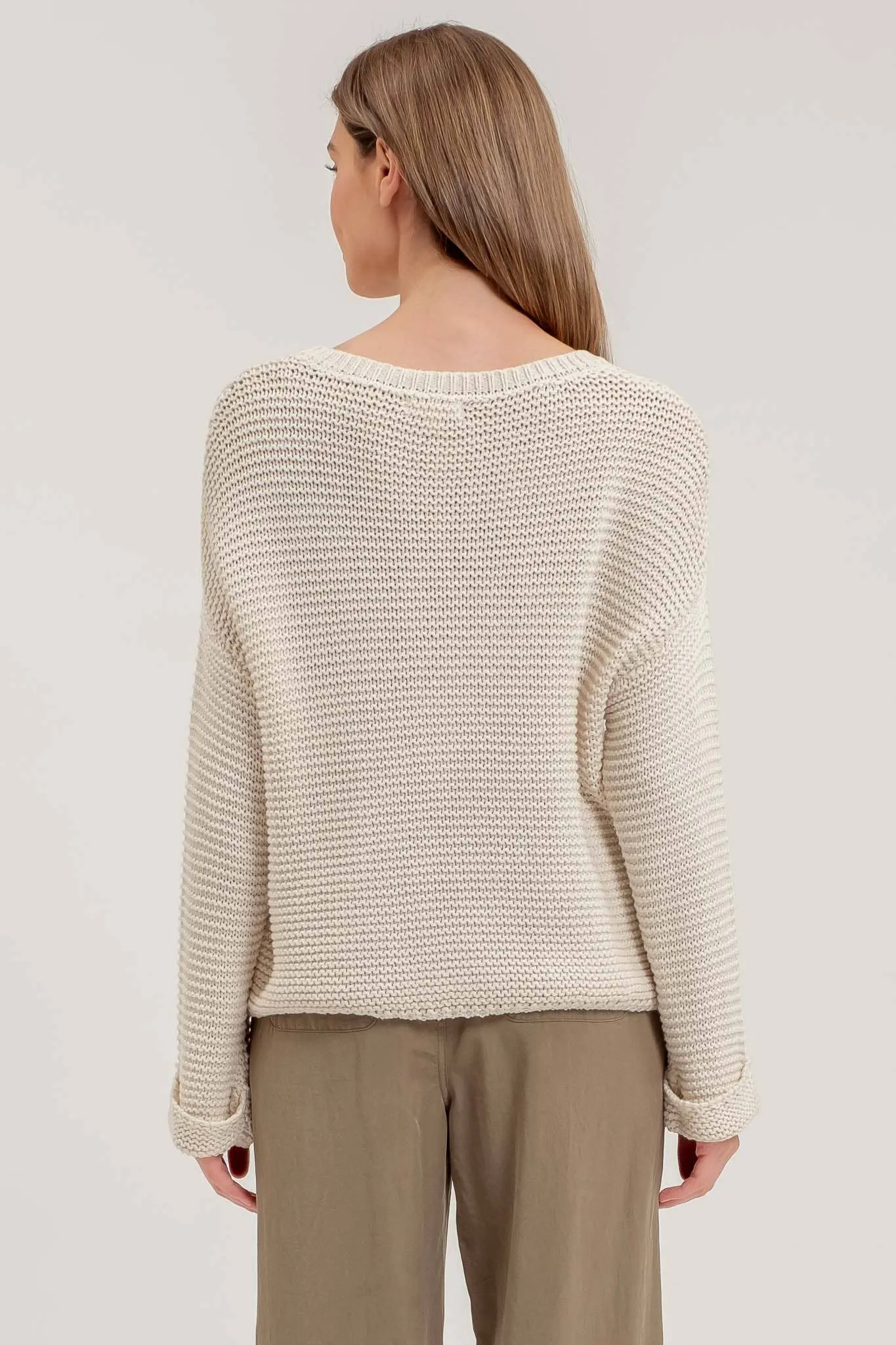 Chunky Knit Longsleeve Sweater Oatmeal