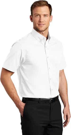 Clothe Co. Men's Short Sleeve Button Down Shirt with Front Pocket (Available in Big & Tall)