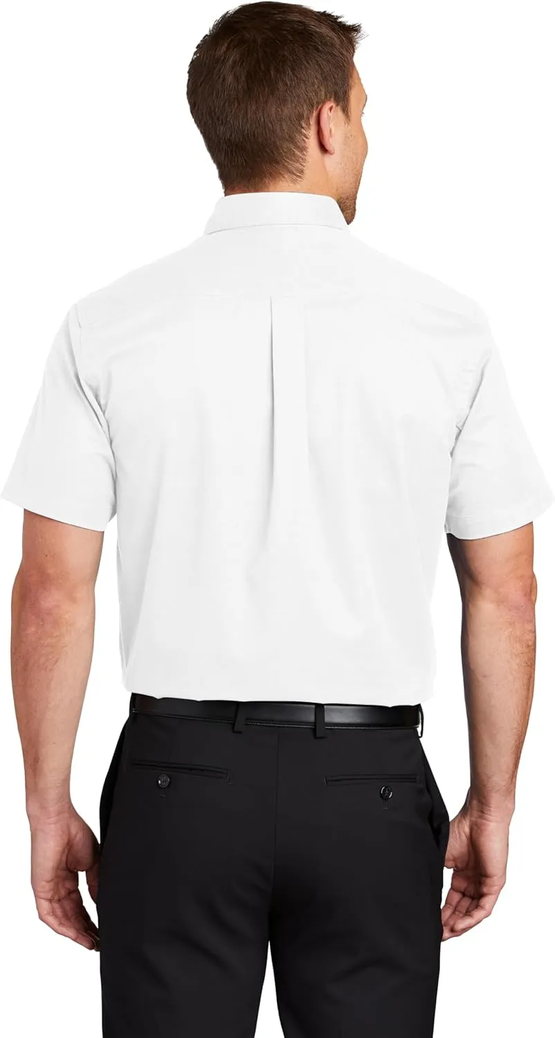 Clothe Co. Men's Short Sleeve Button Down Shirt with Front Pocket (Available in Big & Tall)
