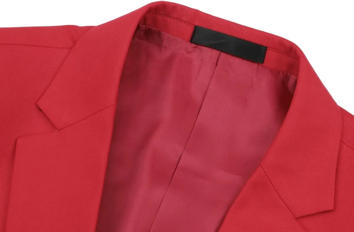 Cloudstyle Men's Suit Jacket One Button Slim Fit Sport Coat Business Daily Blazer