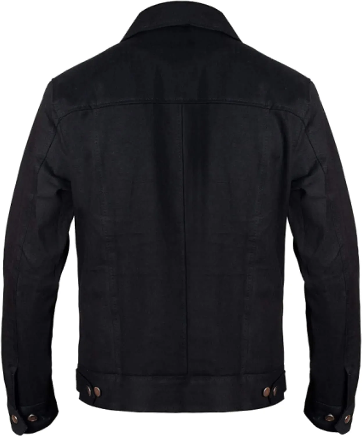 Cole Hauser Rip Wheeler Black Jean Lightweight Rigid Denim and Suede Leather Costume Ranch Cowboy Jacket For Men