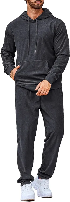 COOFANDY Men's Tracksuit 2 Piece Set Hoodie Sweatsuits Athletic Jogging Suits Casual Sports Outfits