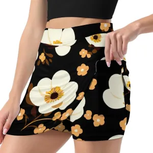 Cute Cats Pattern Tennis Skirts for Women with Pockets High Waisted Athletic Golf Skorts Skirts A-Line Mini Short Skirt