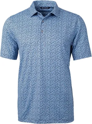 Cutter & Buck Pike Magnolia Print Stretch Men's Polo