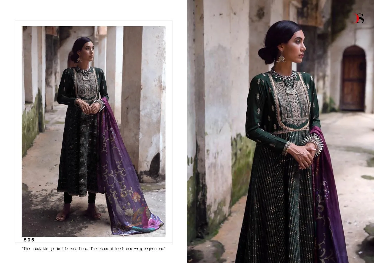 DEEPSY SUIT QALAMKAR COTTON FABRIC WITH EMBROIDERY WORK SUITS