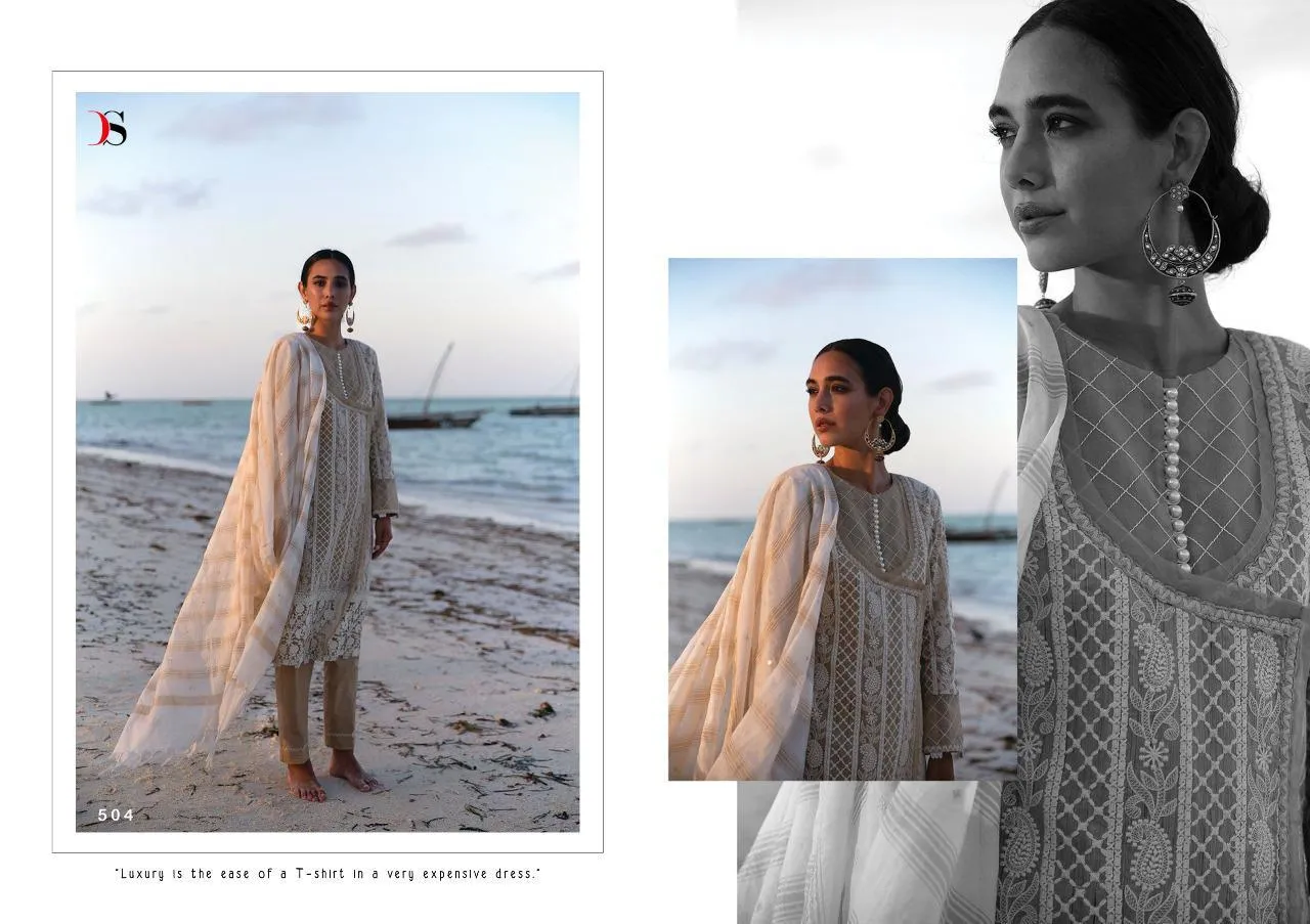 DEEPSY SUIT QALAMKAR COTTON FABRIC WITH EMBROIDERY WORK SUITS