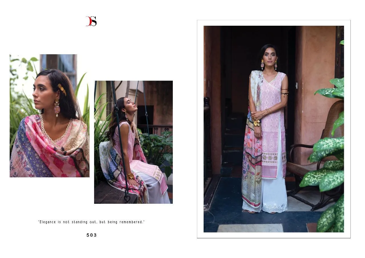 DEEPSY SUIT QALAMKAR COTTON FABRIC WITH EMBROIDERY WORK SUITS