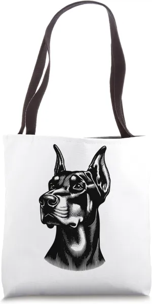 Dobermann Silhouette Tote Bag