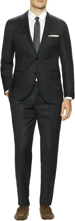 DTI GV Executive Men's Two Button Modern Fit Suit 2 Piece Jacket Pants Birdseye