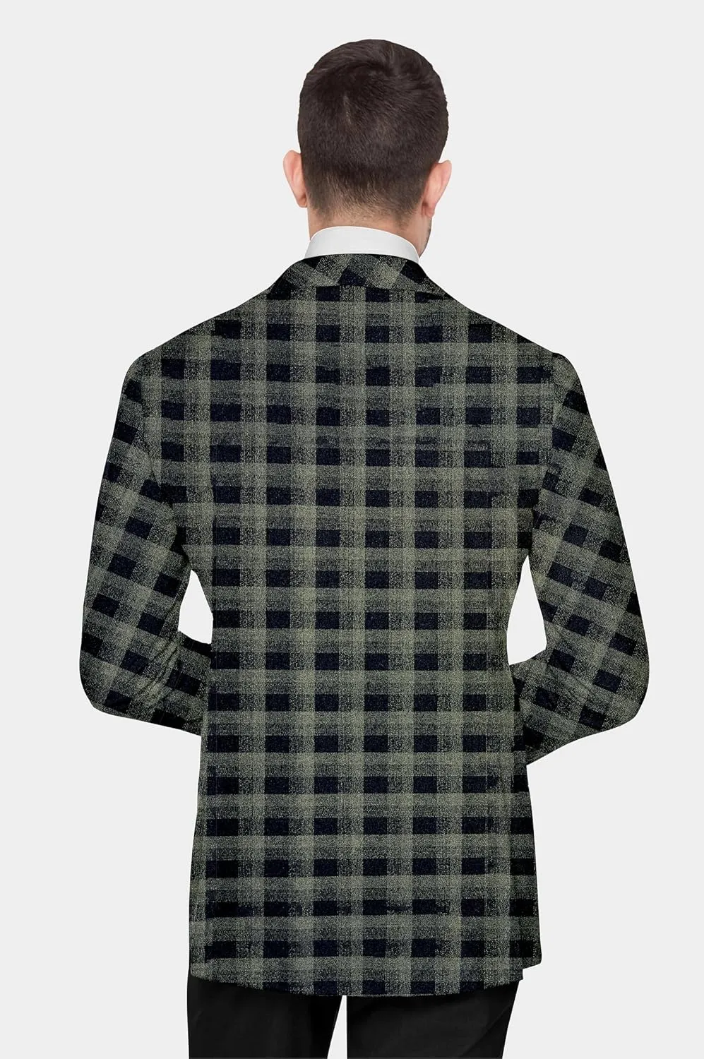 Elina fashion Men's Terry Rayon Spread Collar Jacket Suit Blazer for Christmas, Wedding Festival