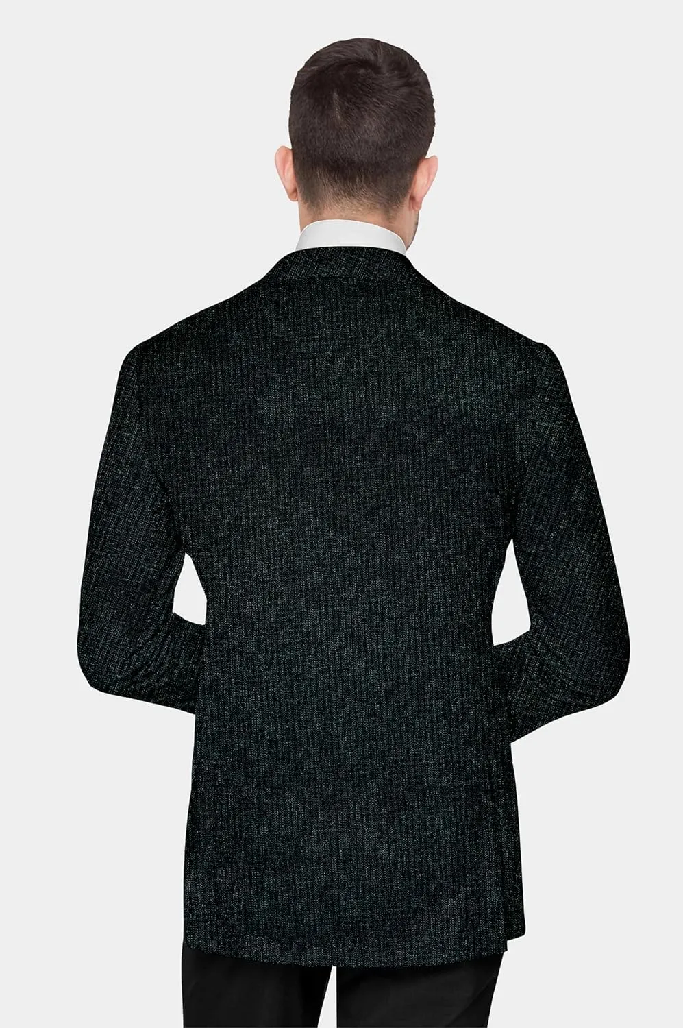 Elina fashion Men's Terry Rayon Spread Collar Jacket Suit Blazer for Christmas, Wedding Festival