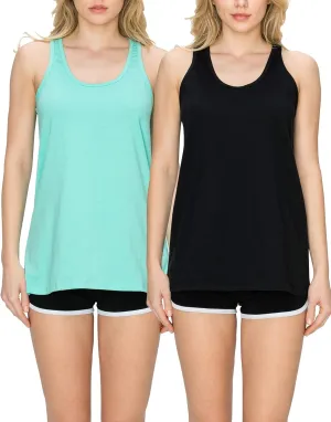 EttelLut - Women's Loose Fit Flowy Tank Tops - Ideal for Workout, Yoga, Running, Working Out at The Gym and Lounging Around
