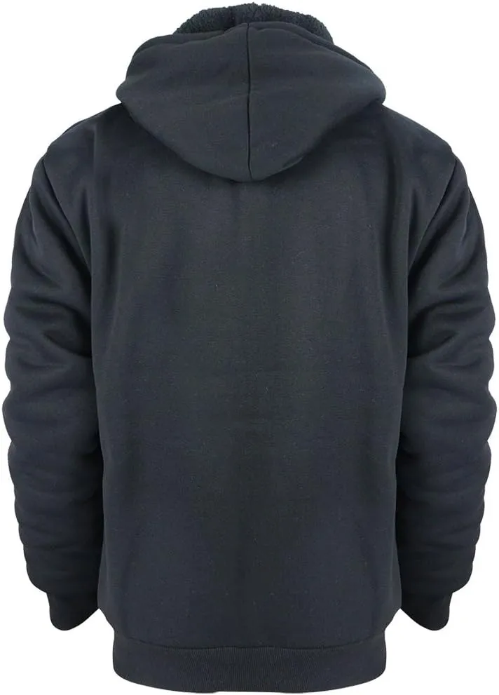 Facitisu Boys Fleece Hoodies Youth Sherpa Lined Full Zip Hooded Jacket Child Athletic Winter Warm Sweatshirts
