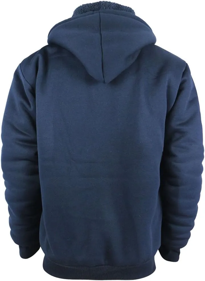 Facitisu Boys Fleece Hoodies Youth Sherpa Lined Full Zip Hooded Jacket Child Athletic Winter Warm Sweatshirts