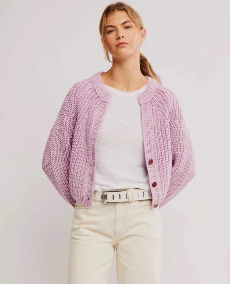 Free People Sweet Nothing Cardi Spring Fling Purple