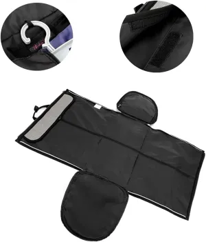 Garment Bags for Business Travel Convertible Backpack Travel Duffel Bag Carry on Garment Bag 2 in 1 Weekender Suit Bag for Men (Black)