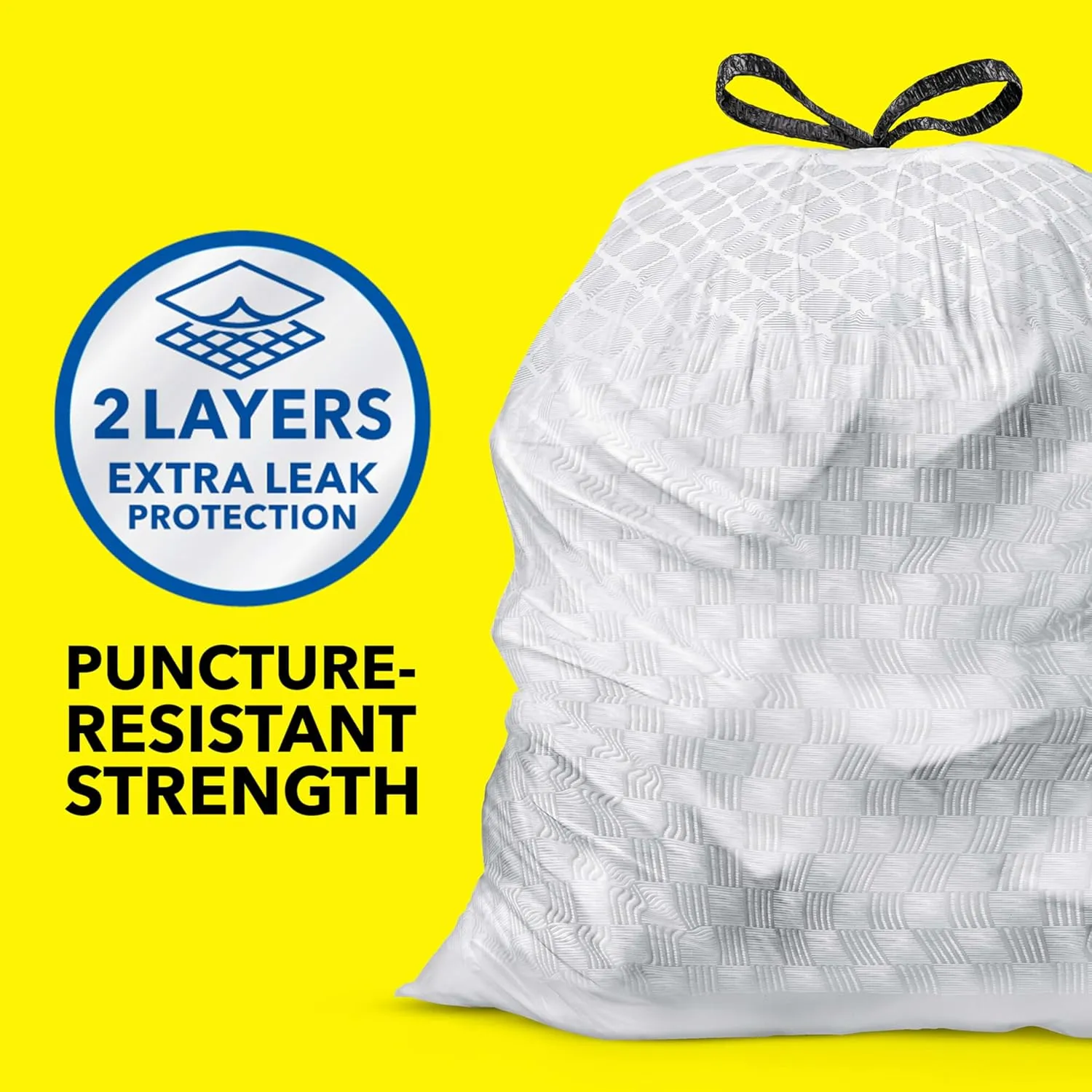 Glad ForceFlex Tall Kitchen Trash Bags, 13 Gal, Gain Original with Febreze, 40 Ct (Pack May Vary)