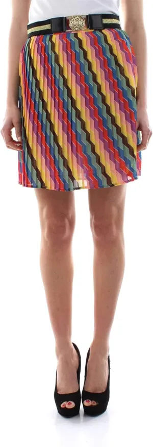 GUESS Pleated Rainbow Skirt