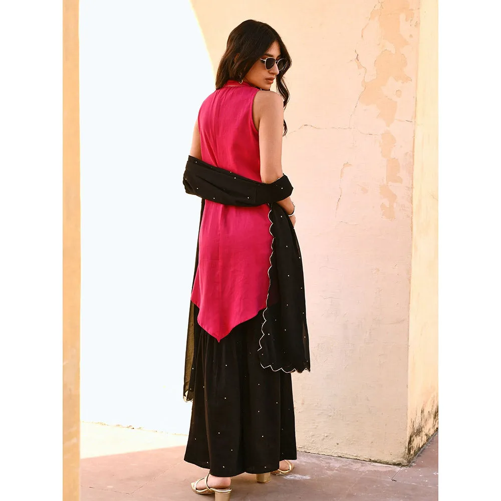 Gulaal Visha Sequin Embroidered Kurta Sharara with Dupatta (Set of 3)
