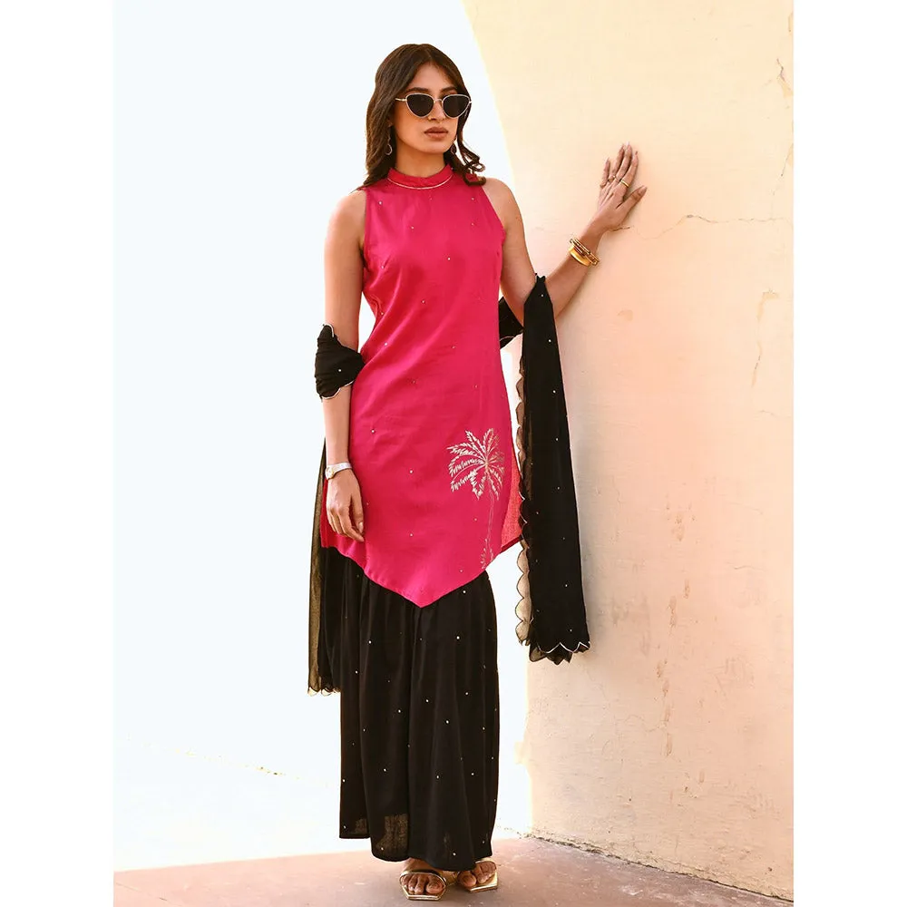 Gulaal Visha Sequin Embroidered Kurta Sharara with Dupatta (Set of 3)