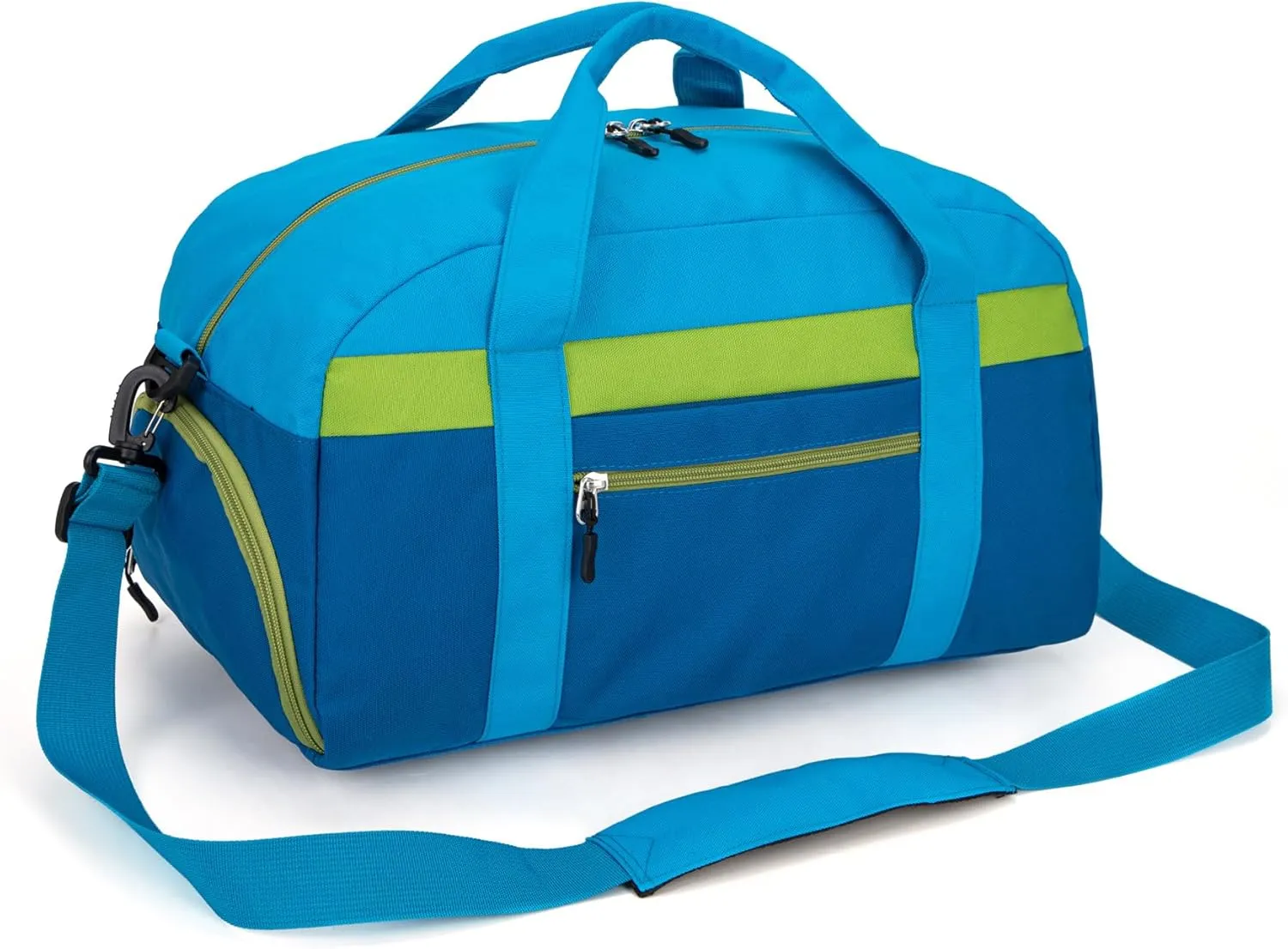 HawLander Kids Duffle Bag for Boys or Girls, Fit School Practice, or Overnight Travel (Blue)