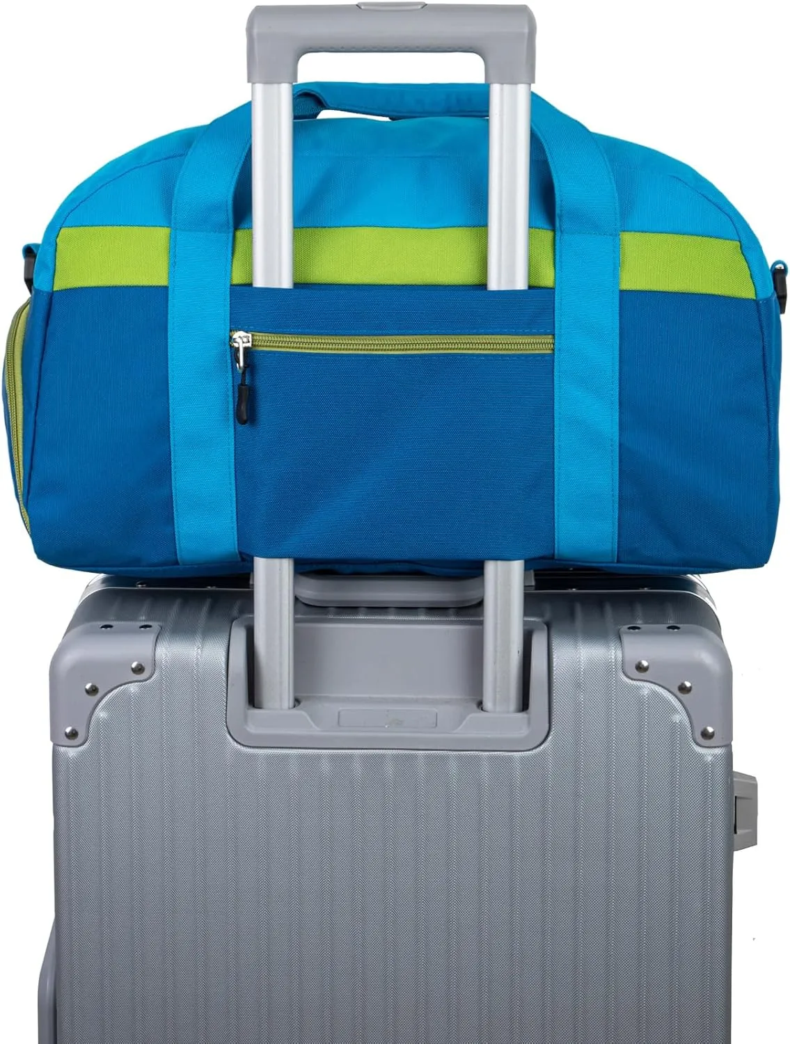 HawLander Kids Duffle Bag for Boys or Girls, Fit School Practice, or Overnight Travel (Blue)