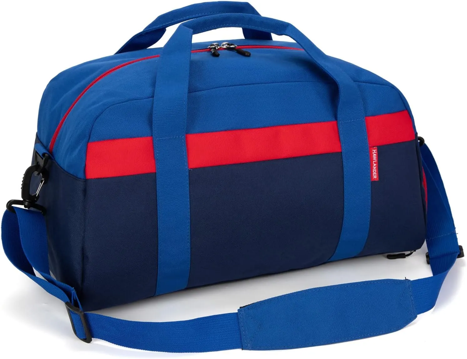 HawLander Kids Duffle Bag for Boys or Girls, Fit School Practice, or Overnight Travel (Navy Blue)
