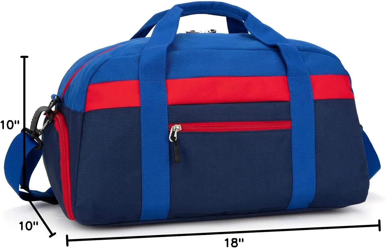 HawLander Kids Duffle Bag for Boys or Girls, Fit School Practice, or Overnight Travel (Navy Blue)