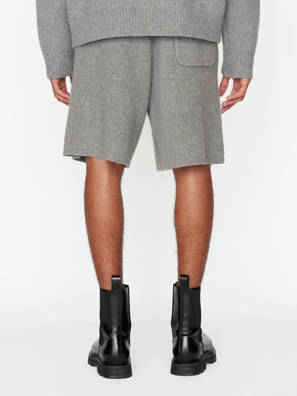 Heavyweight Cashmere Short -- Warm Grey