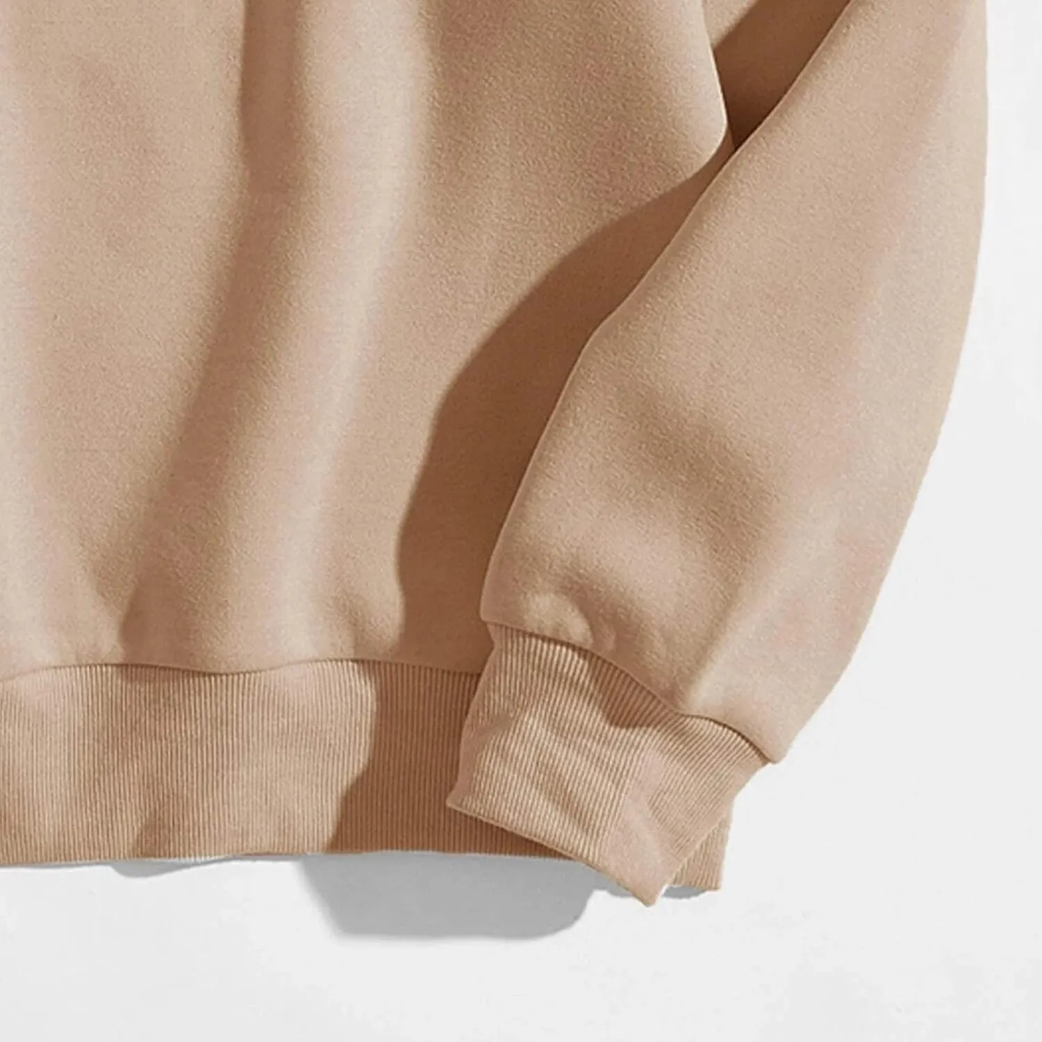 iLH Womens Oversized Hoodies Letter Printed Solid Color No Hood Pullover Sweatshirts For Women Streetwear Leisure Hoodies