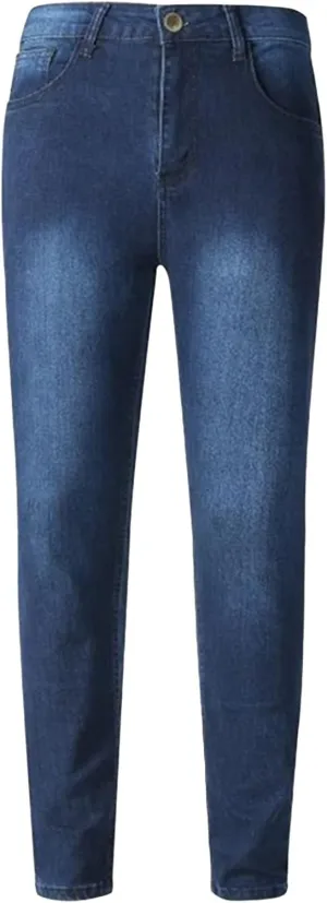 JEShifangjiusu Jeans for Men Slim Fit Denim Jeans Stretch Skinny Tapered Jean Pants Basic Casual Chino Trousers with Pockets