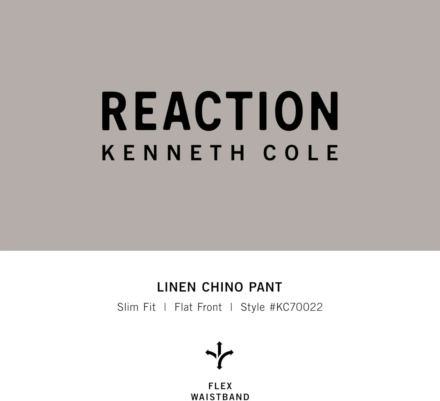 Kenneth Cole Reaction Men's Slim Fit Casual Linen Chino Pant
