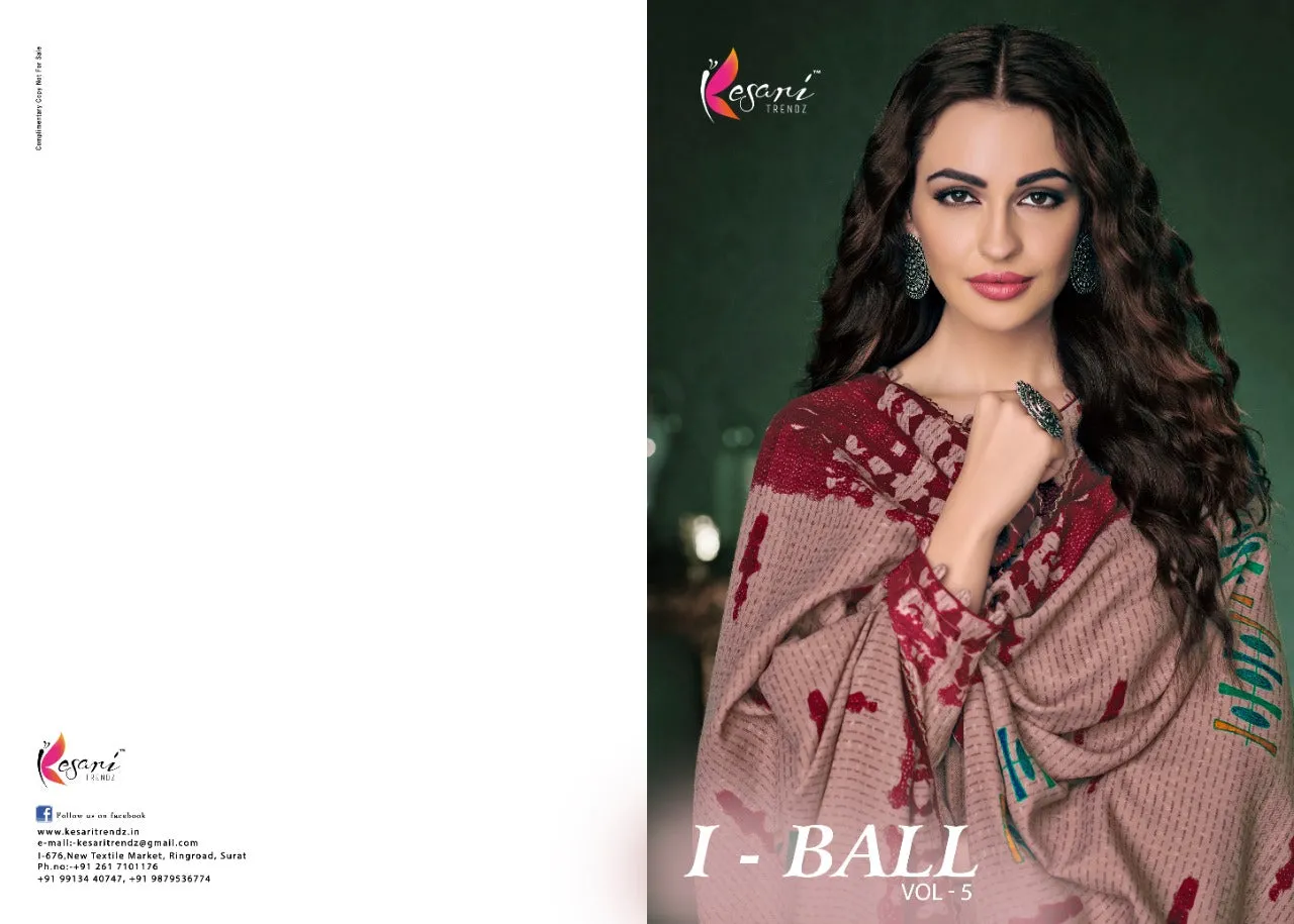 Kesari Trendz Presents I Ball Vol 5 Pashmina Printed Fancy Designer Salwar Kameez