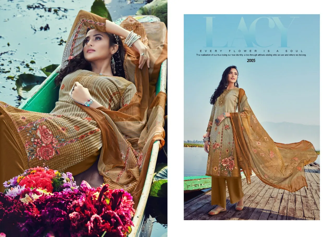 Kesari Trendz Presents Kanika Vol 2 Pashmina Printed Embroidery Work Fancy Designer Salwar Kameez