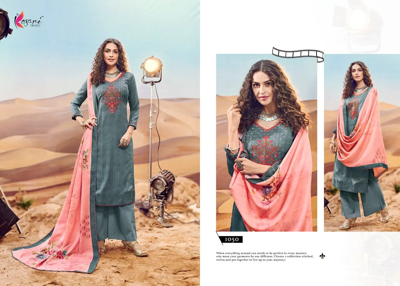 Kesari Trendz Presents Kanika Vol 2 Pashmina Printed Embroidery Work Fancy Designer Salwar Kameez
