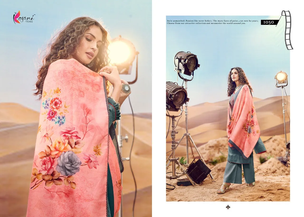 Kesari Trendz Presents Kanika Vol 2 Pashmina Printed Embroidery Work Fancy Designer Salwar Kameez