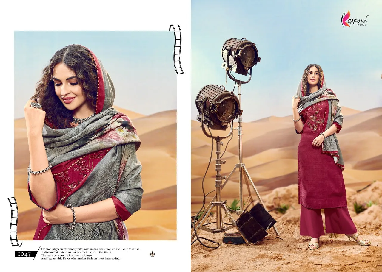 Kesari Trendz Presents Kanika Vol 2 Pashmina Printed Embroidery Work Fancy Designer Salwar Kameez