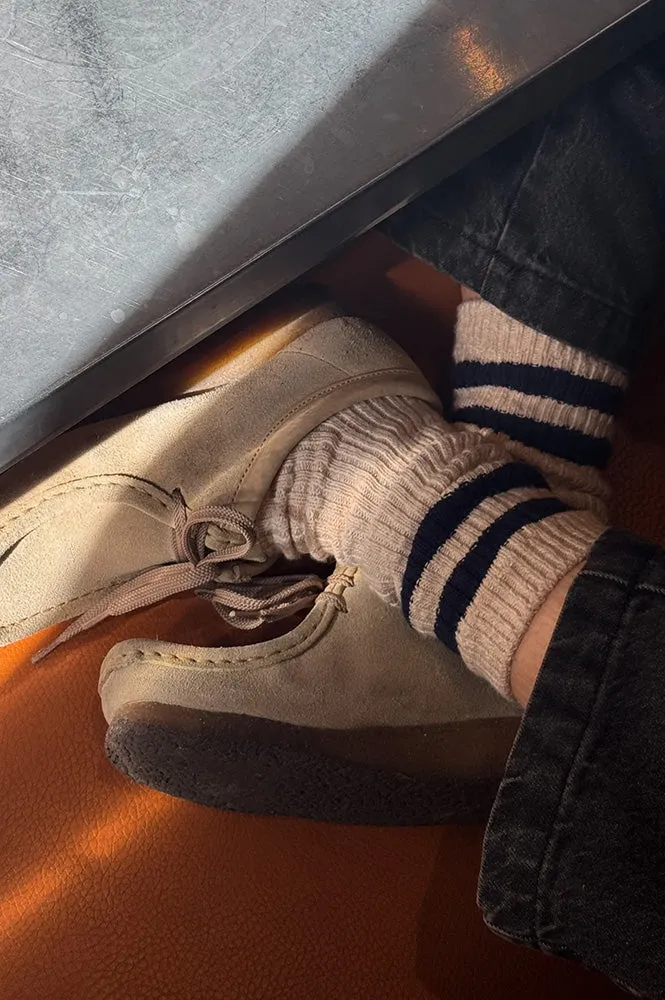 Le Bon Shoppe Varsity Oatmeal Cottage Socks