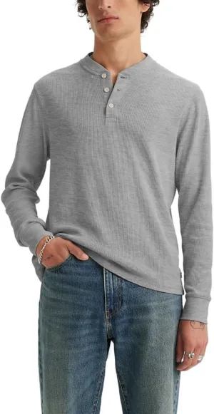 Levi's Men's Long Sleeve Thermal 3 Button Henley