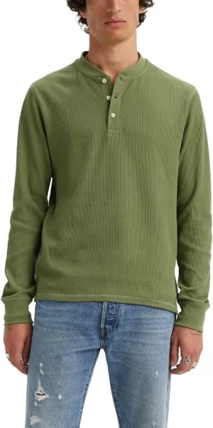 Levi's Men's Long Sleeve Thermal 3 Button Henley