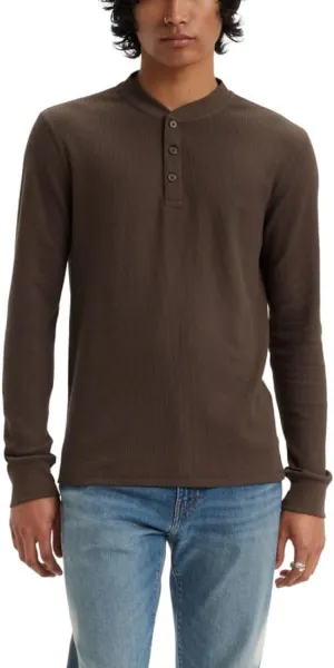 Levi's Men's Long Sleeve Thermal 3 Button Henley