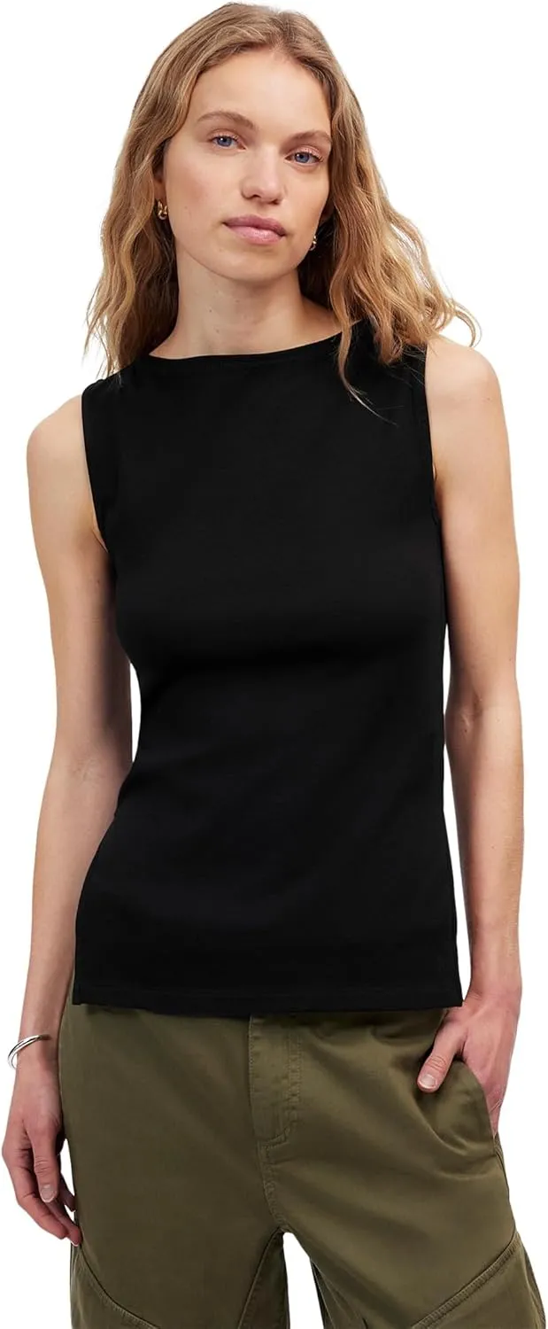 Madewell Women's Boat Neck Slit Tank