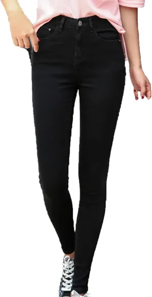 Maiyifu-GJ Women High Waist Skinny Ankle Jeans Casual Straight Leg Pencil Denim Pants Boyfriend Slim Fit Washed Stretch Jean